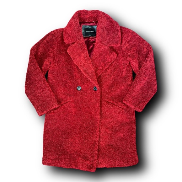 Lucky Brand Jackets & Blazers - Lucky Brand Faux Fur Teddy Coat Fun Retro Funky Vibes